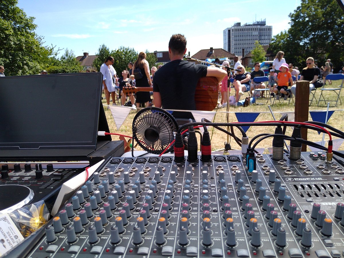 Live broadcast at St Andrew's fate.
