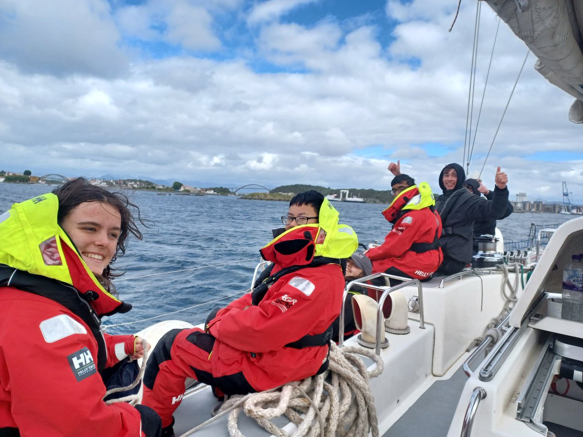 Made it safe and sound to Norway! Definitely an experience going across the North Sea