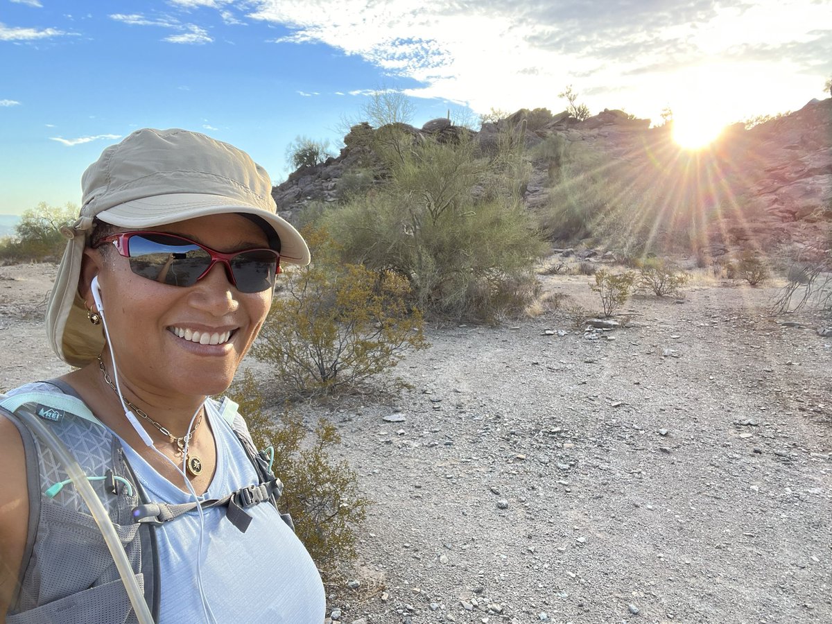 DrSianProctor's tweet photo. GM GM!! #AdventureSaturday at my favorite Phoenix mountain. Got a get out early before the valley begins to burn.☀️ 
Hope you all are having a great day! https://t.co/b4B5AjTlcN