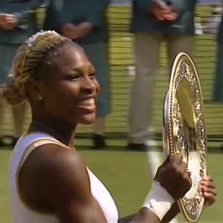 Twenty years ago😮2002 Wimbledon Women’s final. Video frame-grab from BBC News. Camera: Kevin Stuart Smith #SerenaWilliams #kevinstuartsmith #Wimbledon2002 #wimbledon2022