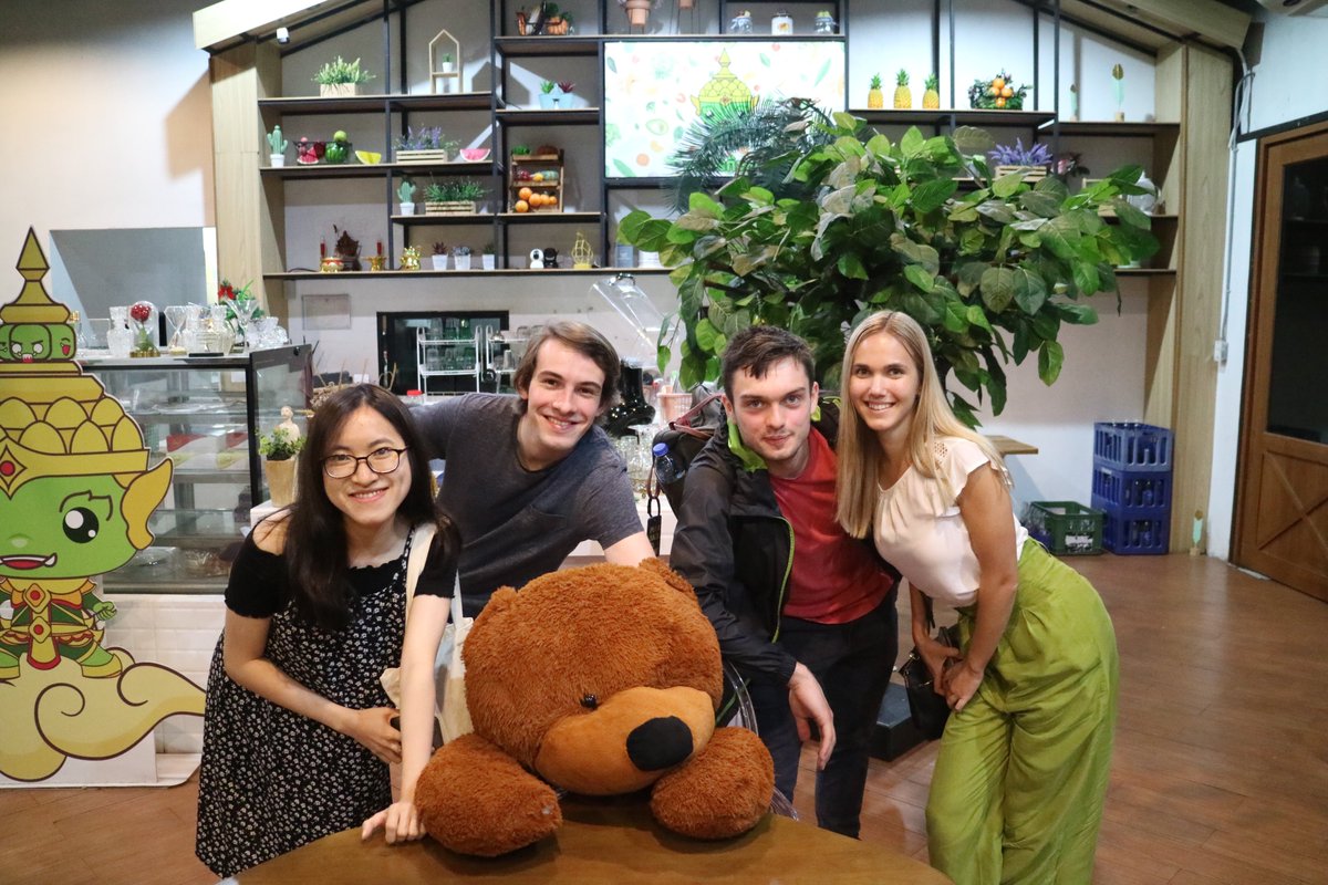 TeamORIon22's tweet photo. And we've arrived! Excited to be in Bangkok for #RoboCup2022, where we've just gained a new team member. https://t.co/MtVnbO4DAU