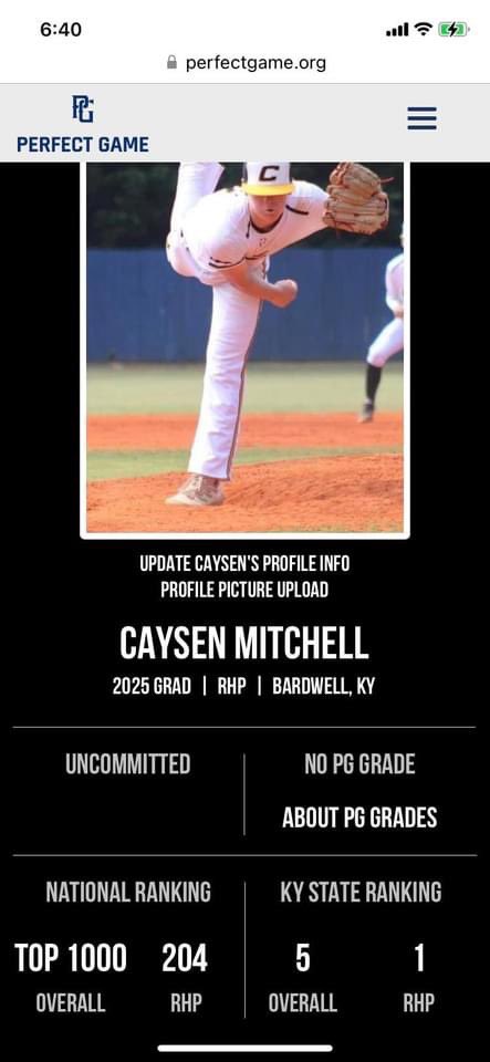 Missouri Bulls 17u (@mobulls17u) on Twitter photo Congrats to our guy <a href="/Caysen_Mitchell/">Caysen Mitchell</a> on his NUMBER 1 ranking in the state of KY in the class of 2025 for RHP!!!! <a href="/KentuckyCanes/">Canes Kentucky Recruiting</a> <a href="/PG_Uncommitted/">PG_Uncommitted</a> <a href="/D1Uncommitted/">Anthony Edwards</a> <a href="/CanesBBScouting/">Canes Baseball - Scouting</a> Congrats to our guy <a href="/Caysen_Mitchell/">Caysen Mitchell</a> on his NUMBER 1 ranking in the state of KY in the class of 2025 for RHP!!!! <a href="/KentuckyCanes/">Canes Kentucky Recruiting</a> <a href="/PG_Uncommitted/">PG_Uncommitted</a> <a href="/D1Uncommitted/">Anthony Edwards</a> <a href="/CanesBBScouting/">Canes Baseball - Scouting</a>