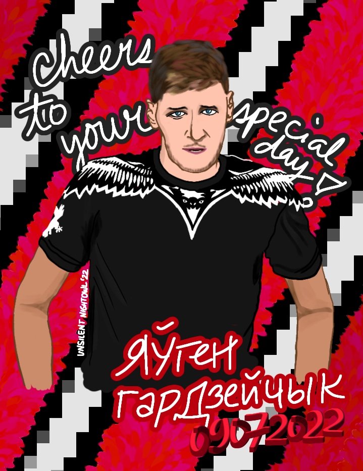 09072022. 

вітаем сёння 20, яўген! 🎉🥂

<a href="/krumkachy/">НФК «Крумкачы»</a> defender yauhen gardzeychyk celebrates his special day today — wishing him all the best for his further endeavors on and off the field! hope he have a pleasant day today 💪🏻❤🖤 #unsilentnightowl