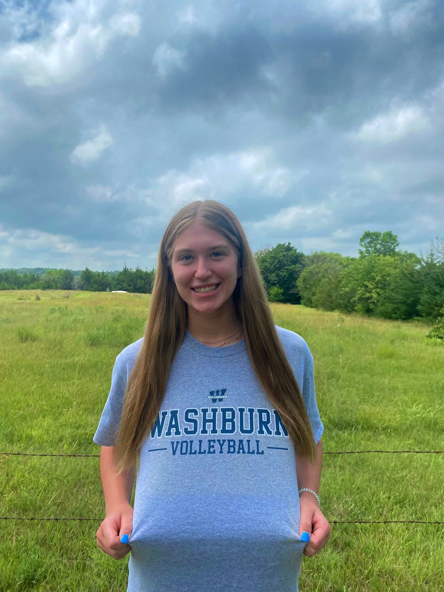 GracieKircher's tweet photo. I’m super excited to announce that I will be continuing my academic and volleyball career at Washburn University! I want to thank my family, coaches, teammates, friends, and trainers for all their support over the years! So excited! @IchabodVB https://t.co/zE1Cb2FCnA