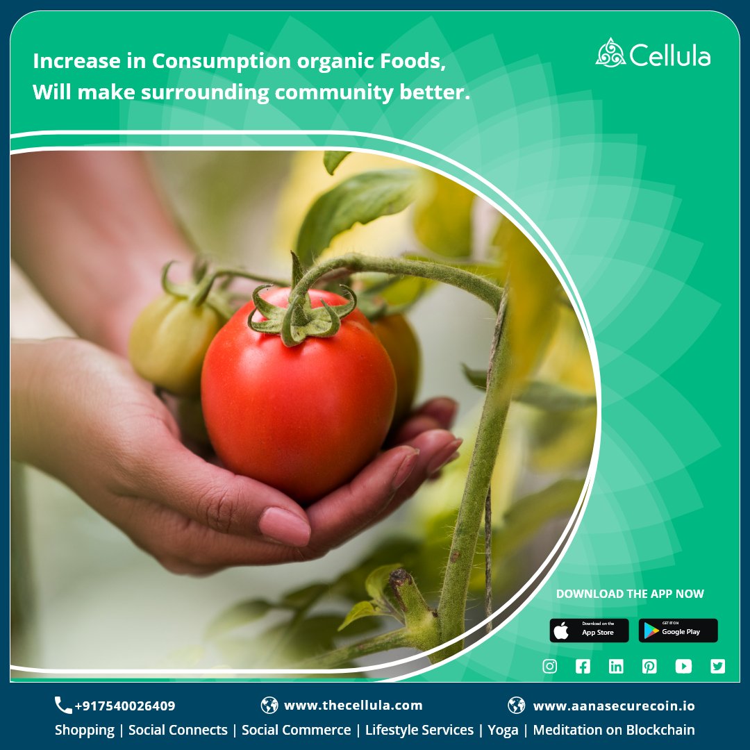 thecellulalife's tweet photo. As growing organic plants and their consumption will results in better soil quality and decreases soil pollution from fertilizer or pesticide. 
.
.
. 
#healthysurroundings #cellulaapp #cellularhealth #lifestyle #cellula https://t.co/PSTu1xV5O3
