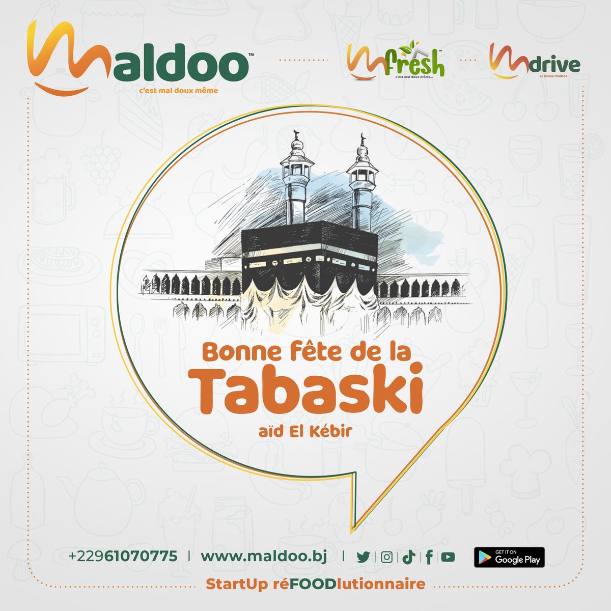 maldooafrica's tweet photo. Joyeuse fête et bon week-end à tous !
#TeamMalDoo

#wasexo #tabaski2022 #musulmans #team229 #Bénin https://t.co/iRlJDUUlZ9