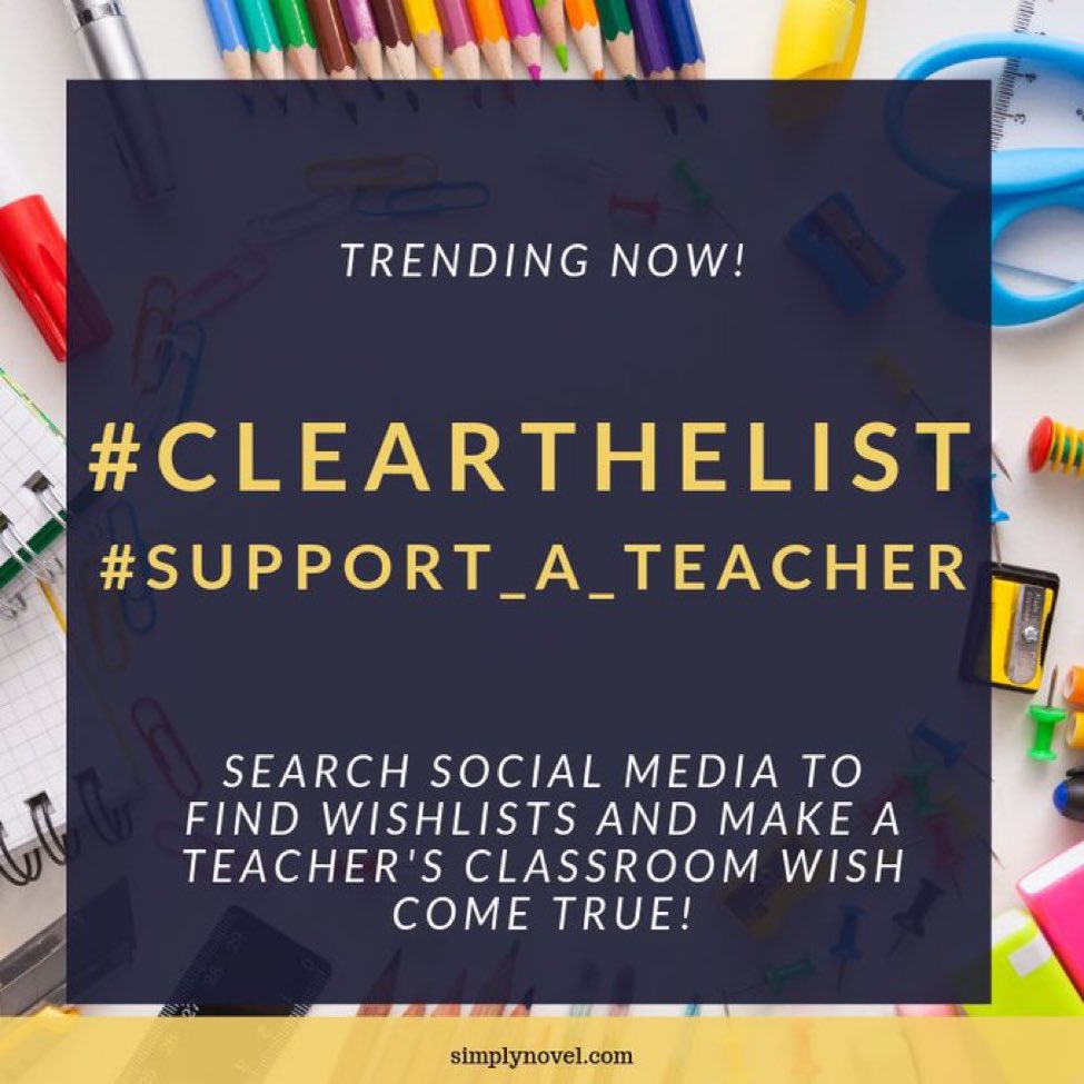 iAmMs_Joy's tweet image. Made a list for myself; a list of things to buy for my class/school - every student walks through my class. I decided to share &amp;amp; hope you can help me #ClearTheList. Any and all help welcome. #MusicTeacher #iTeach #EveryStudentWalksIntoMyClass amazon.com/hz/wishlist/ls…