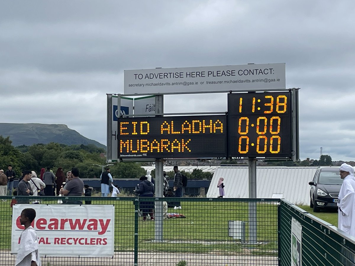 A big well done to the Belfast Multi Cultural Association who had their EID Aladha event at <a href="/Davitts1912/">Davitts GAC</a> today. 

Great to see so many in attendance, a larger crowd than anticipated. 

Big credit to <a href="/Davitts1912/">Davitts GAC</a> for hosting and fantastic words from <a href="/moneillsf/">Michelle O’Neill</a> and <a href="/CllrBlack/">Cllr Tina Black</a>