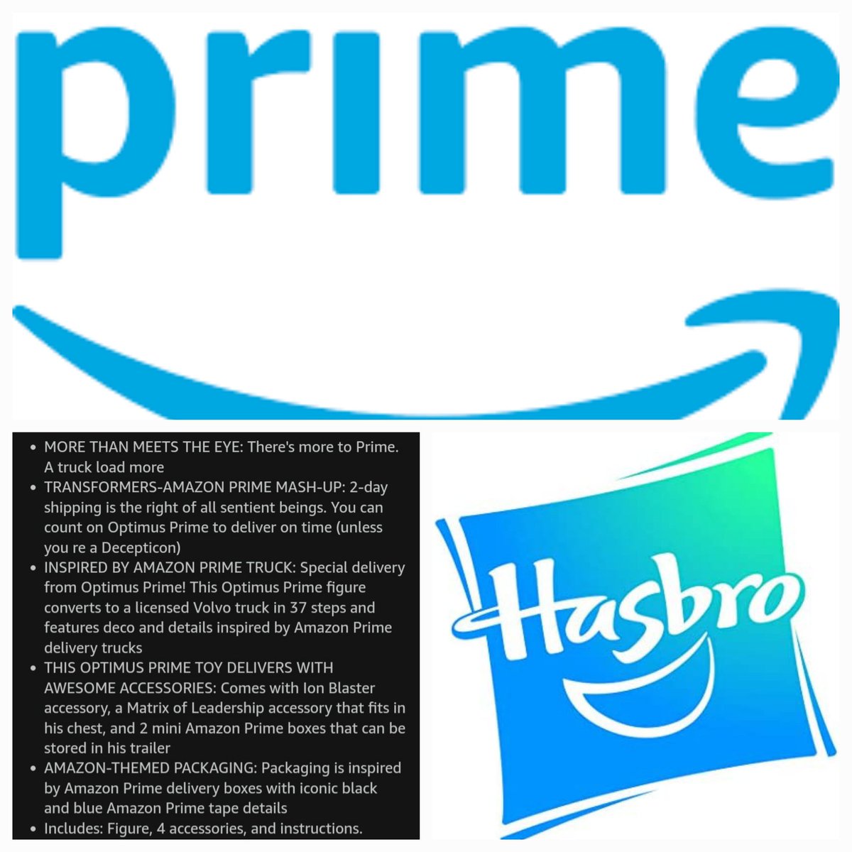 🚨#UPDATE'D🚨
⚠️ALERT
#Repost
👀
#Statoversians &amp; Transformers fans take heed! Possible #Primeday Collaborative Mash-Up 7" Leader Class Optimus Prime Inspired by Delivery Truck listings found.

#animation #GamersUnite
TSO'VIN
AU
amzn.to/3NTyBvE

🇺🇸
amzn.to/3ADnBzl