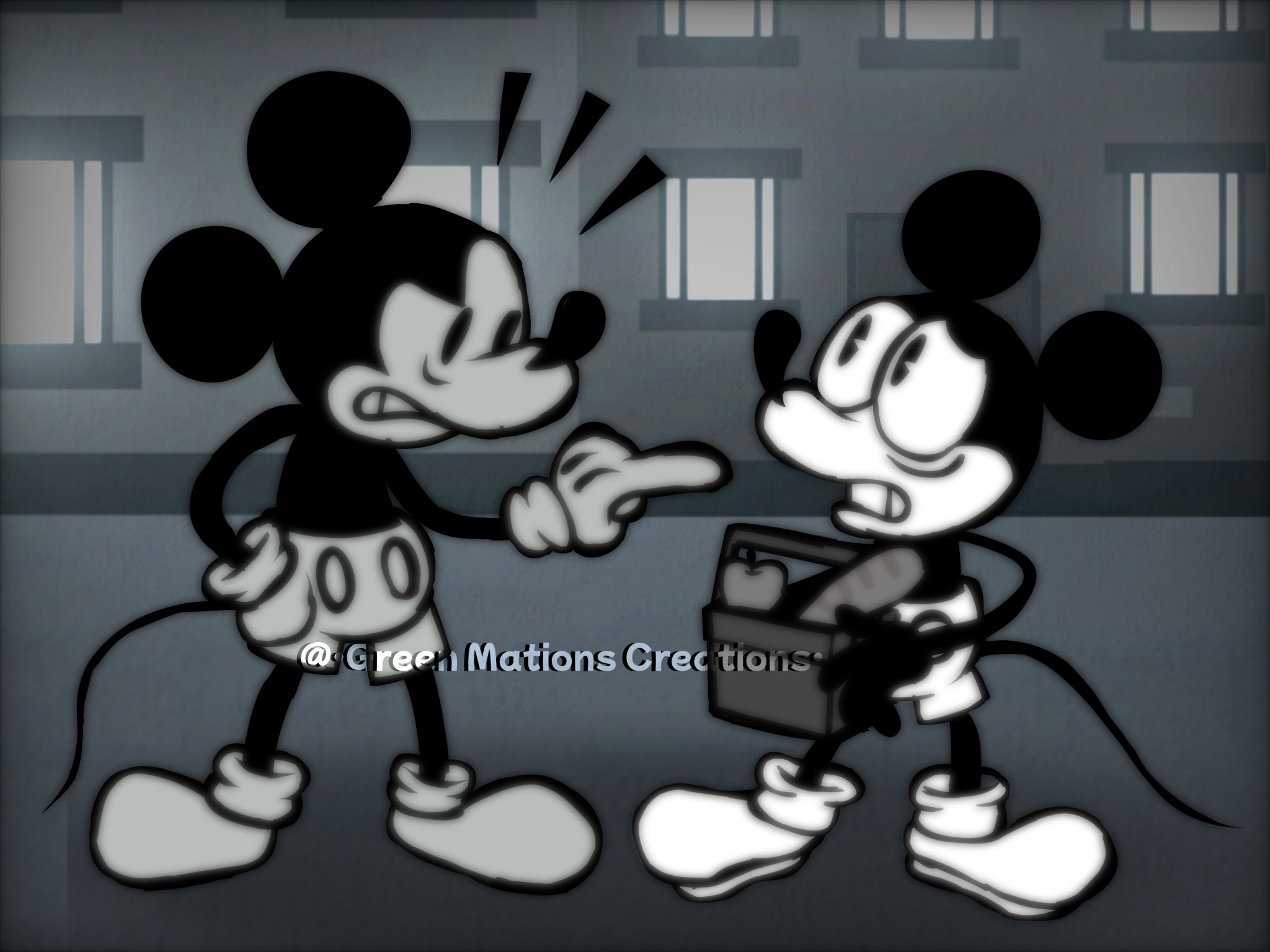 Green Mations Creations • X પર: Mr Beast rap battle meme but it's Mickey.  Lmao #FNF #MickeyMouse #Disney #Rubberhose #WednesdaysInfidelity #VSMouse  #SundayNightSuicide #SuicideMouse #Art #Cartoon #1930cartoons #MrBeast  #MrBeastMeme #IbisPaintX https