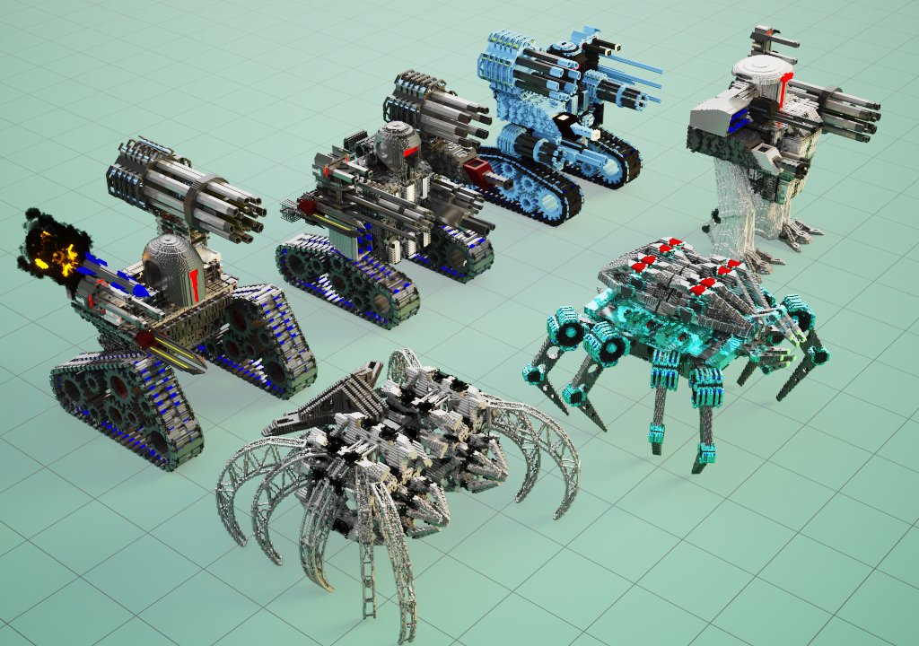 VoxVenturer's tweet photo. battle bots๐ค
made in magicavoxel with my battle robots kitbash set
#magicavoxel #kibash #nftcommunity https://t.co/qs8w83cqr1
