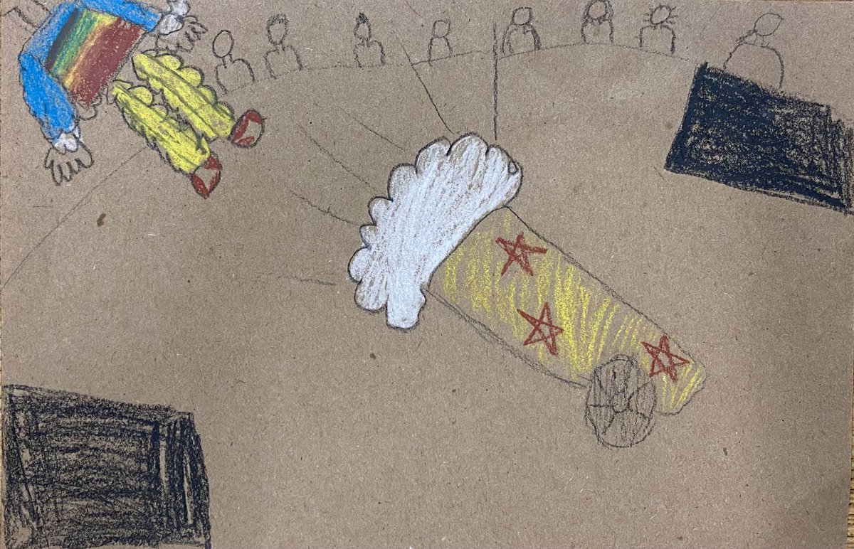 CaedmonArt's tweet photo. Circus time! Colored Pencils. #CaedmonArt, #CaedmonGrade4, #CaedmonCreativity, #CaedmonStory, #MontessoriArt https://t.co/Pz7b3pYk5H