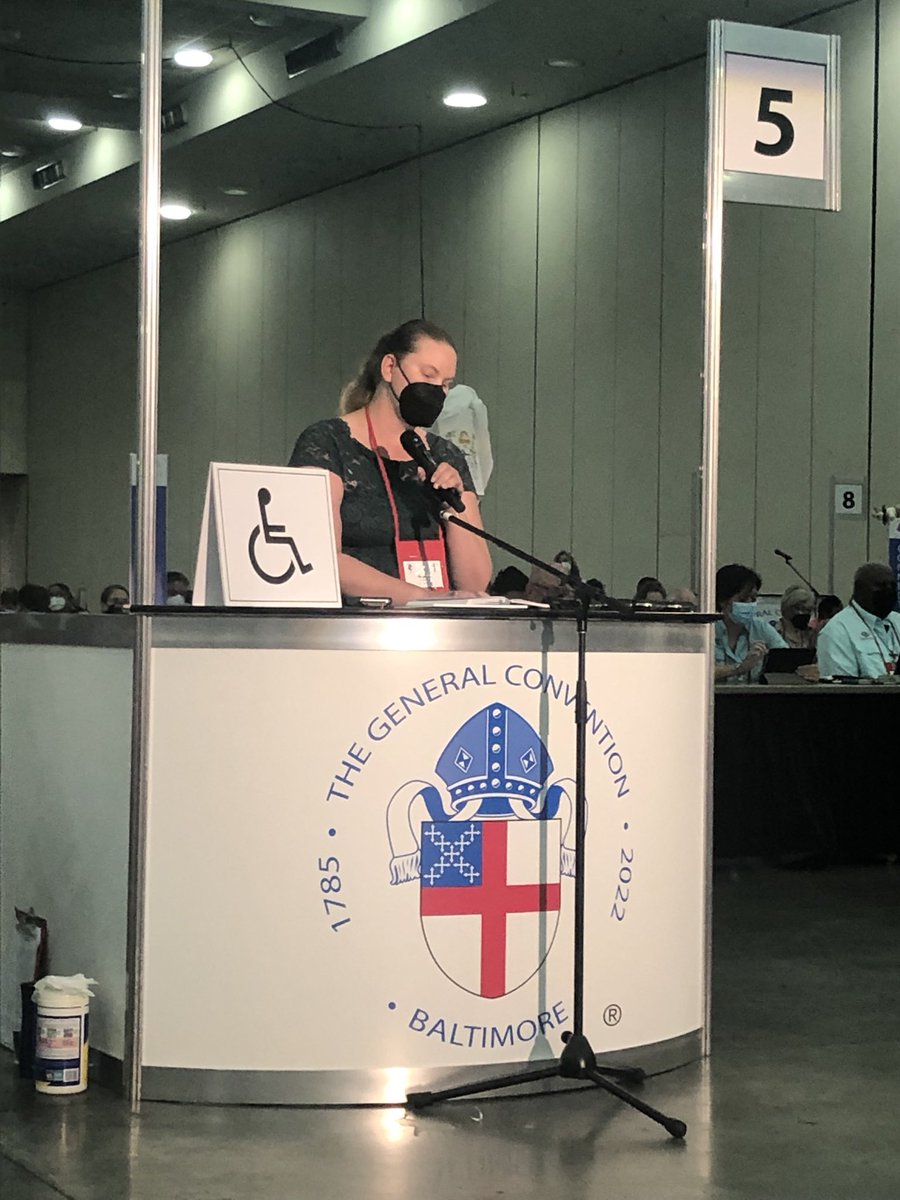 FilleaUNC's tweet photo. It is going to take a long time for all the adrenaline in my system to dissipate after addressing the House of Deputies on updating the technical infrastructure of the church. #dionc #dioncgc80 #gc80 https://t.co/QlUEr1La3A