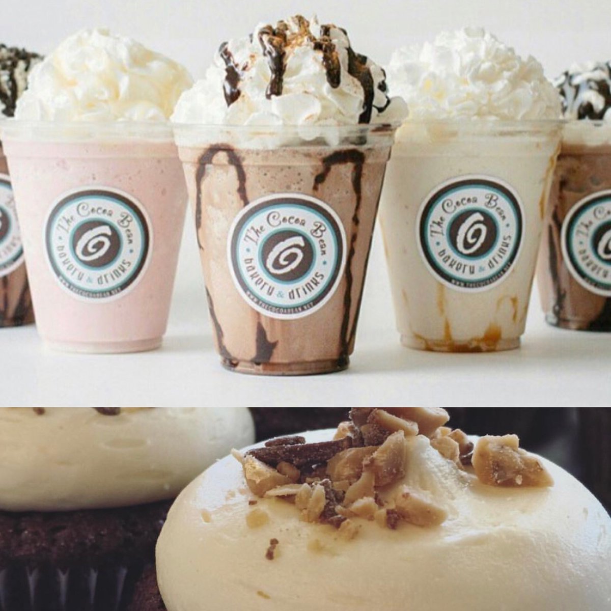 TheCocoaBean's tweet photo. Don’t forget you Better Than Whatever Cupcake with that Ice Cold Frappe😎 https://t.co/h58OO81ACj