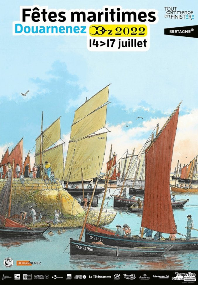 LoicHenaff's tweet photo. Amis partenaires des @TempsfeteDz c’est maintenant qu’il faut retweeter l’affiche …. Le #festival commence jeudi 14 juillet !!
Tous à #Douarnenez c’est là-bas qu’il faut aller…. https://t.co/0UIvamr56p