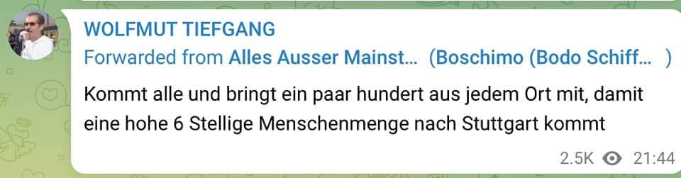 FreifrauvonG's tweet image. der große #Greulich hatte die Tage noch richtig verrückte Ideen...keine Ahnung warum er das 👇👇👇jetzt gelöscht hat..#Stammheim #Ballweg #Stuttgart #S0907