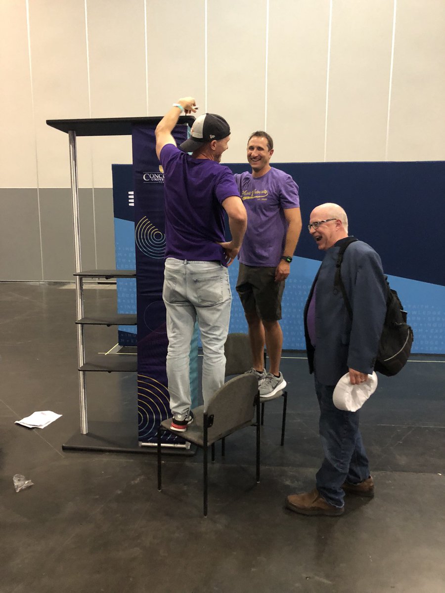 concordiatx's tweet photo. #CTX We are well underway!!! 💜💛 If you are here for the fun, make sure to stop on by Booth C307D!!! 🌪🌪 @lcmsgathering #Houston https://t.co/peCxETH47Z