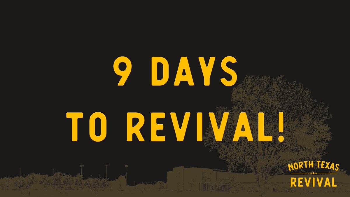 NtxRevival's tweet photo. 9 days to revival! Post in the comments one thing you are believing God for!

#setntxonfire #ntxrevival #July18 #revival #ThyKingdomCome #seanfeucht #brandonburden #kingdomlifechurch https://t.co/CByw2ma3GD