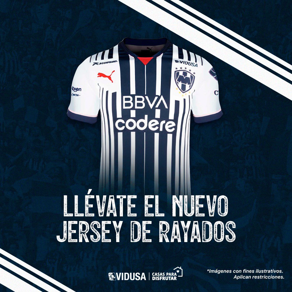 vidusacasas's tweet photo. Participa para ganar el jersey de @Rayados 👕

📲 Sigue nuestra cuenta @vidusacasas
👍 Da like a este tweet 
🔁 RT 
🤔 Escribe cuál será el marcador del partido de hoy 

¡Y listo, estarás participando! https://t.co/lMFjwGNnCf