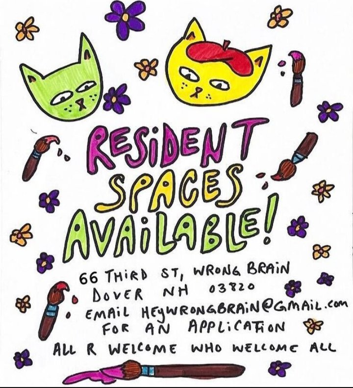 Wrong_Brain's tweet photo. Studio space available! 
Please read for details on application process 🎨 https://t.co/EMIqCvgnvS