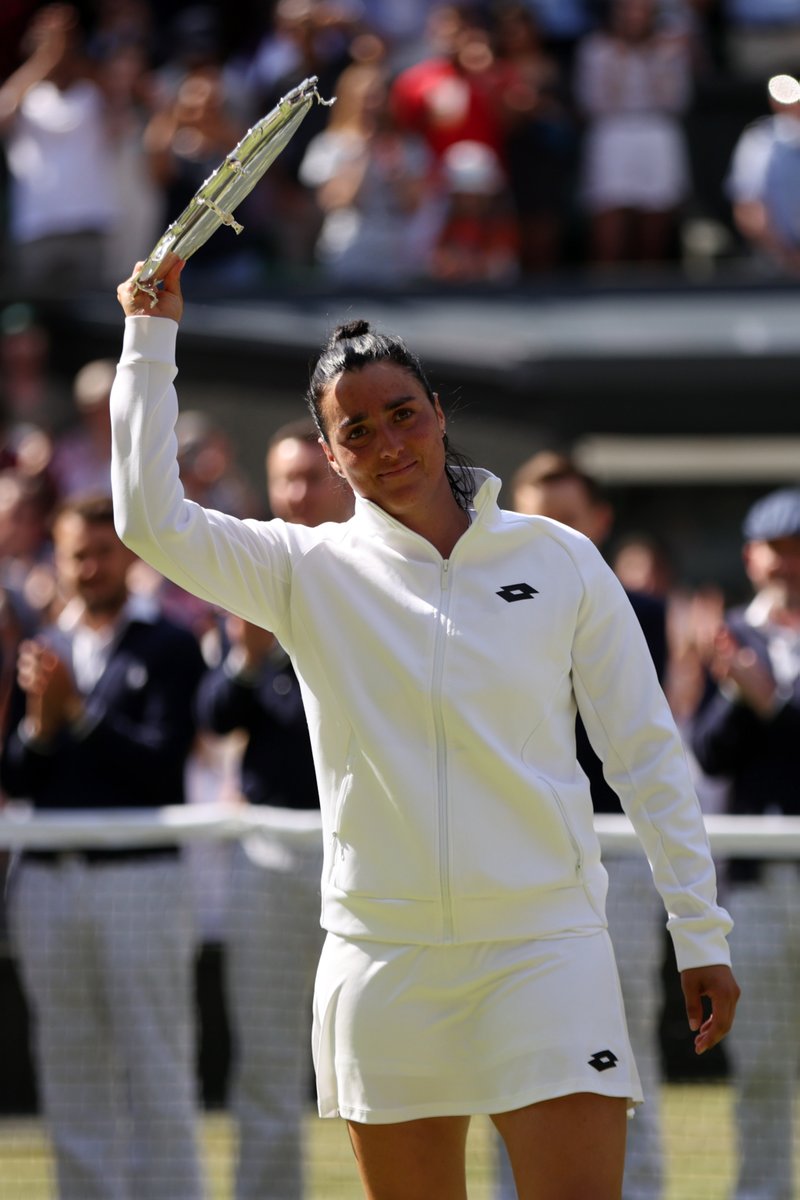 WTA's tweet photo. A grass season to remember 🌱

Congrats on a great run, @Ons_Jabeur! 

#Wimbledon https://t.co/sBV7Dfumva
