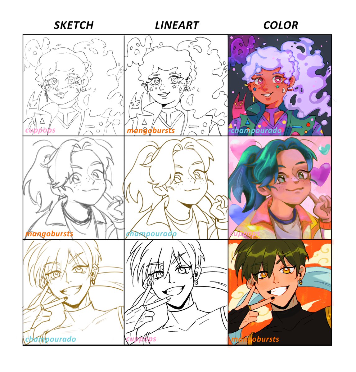 did the switch around meme with siblings @champourado & @cuppops_ ☺️💖 