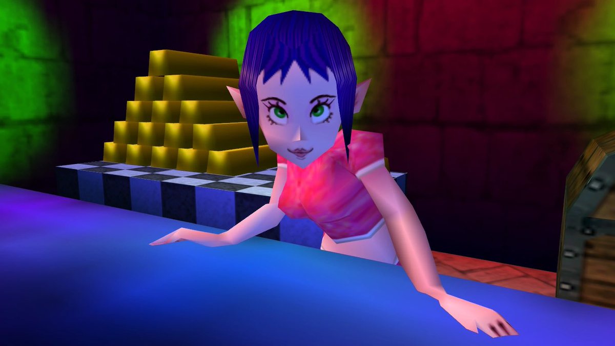 The Bombchu Bowling Alley Girl looks like she has more TikTok followers than all of us combined.