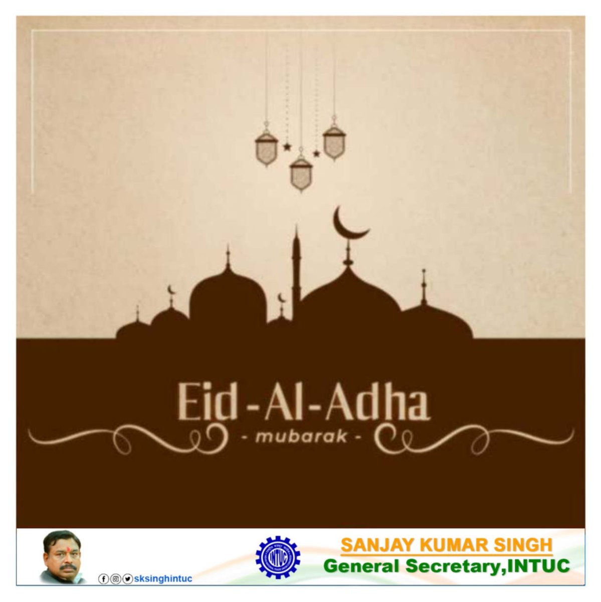 sksinghintuc's tweet photo. Eid Mubarak
#EidAlAdha https://t.co/X076VbDfZw