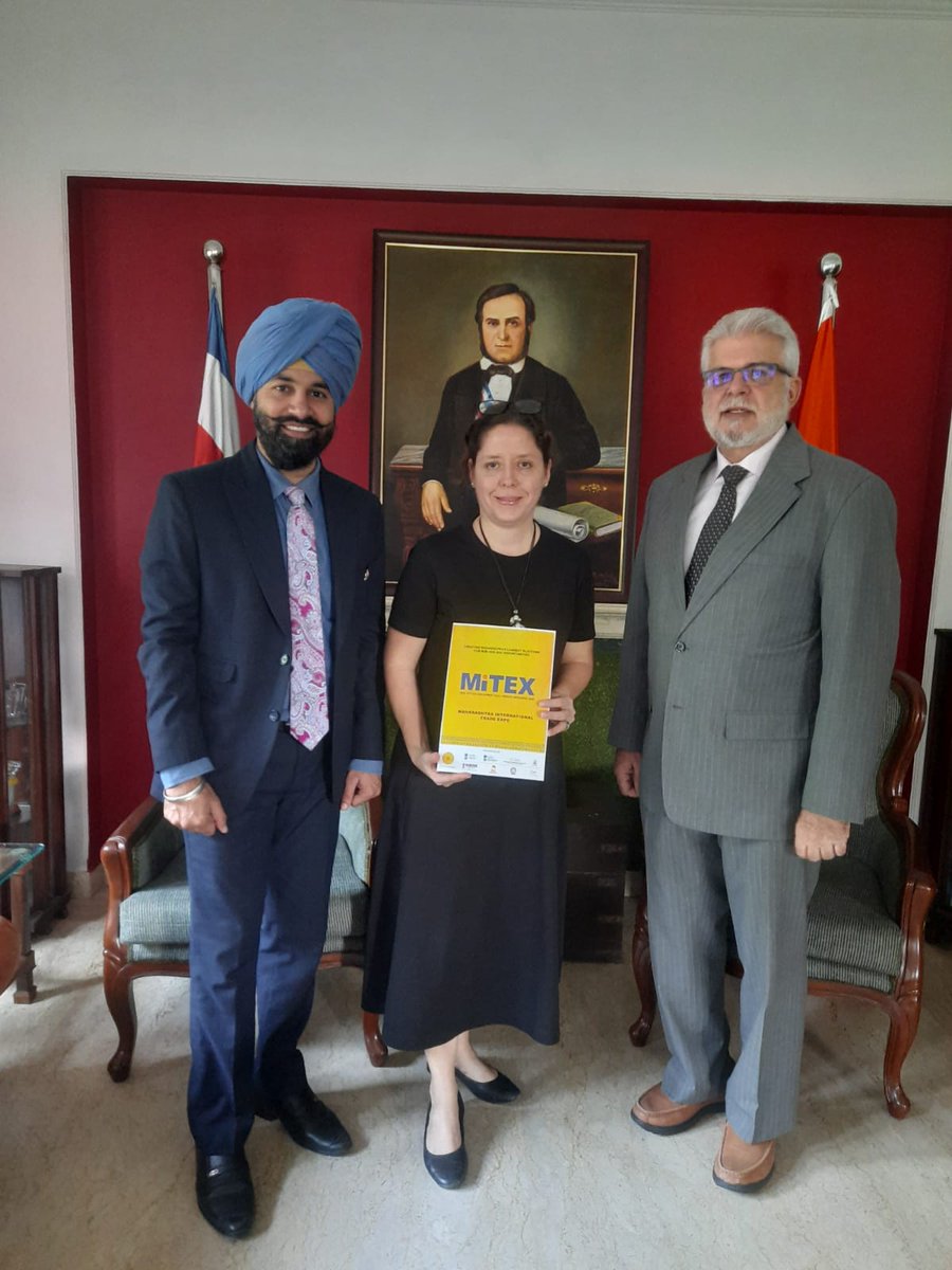 RtnManpreet's tweet photo. Invitation to H.E. Claudio Ansorena, Ambassador of Costa Rica on behalf of @macciamumbai as Chairman International Relations to be country partner for #MITEX exhibition in the state of #Maharashtra. @CostaRicaONU @IndiainPanama @Gandhi_Lalit_ @states_mea https://t.co/oRuFuioTiQ