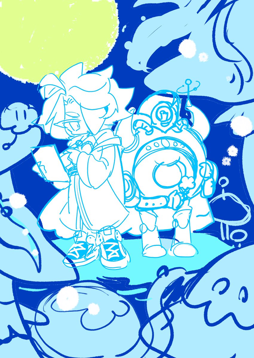 今回めずらしく下描きがちゃんとあるんよ
タイムラプスは撮り忘れました 