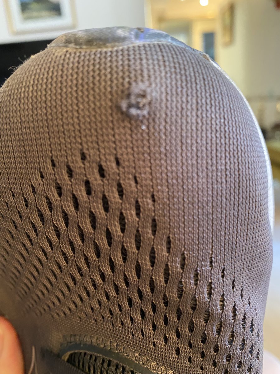 ScottatRandom's tweet image. ⁦@MizunorunningCA⁩  Seriously, the shoes aren’t that old. Maybe seven weeks. What’s the deal????