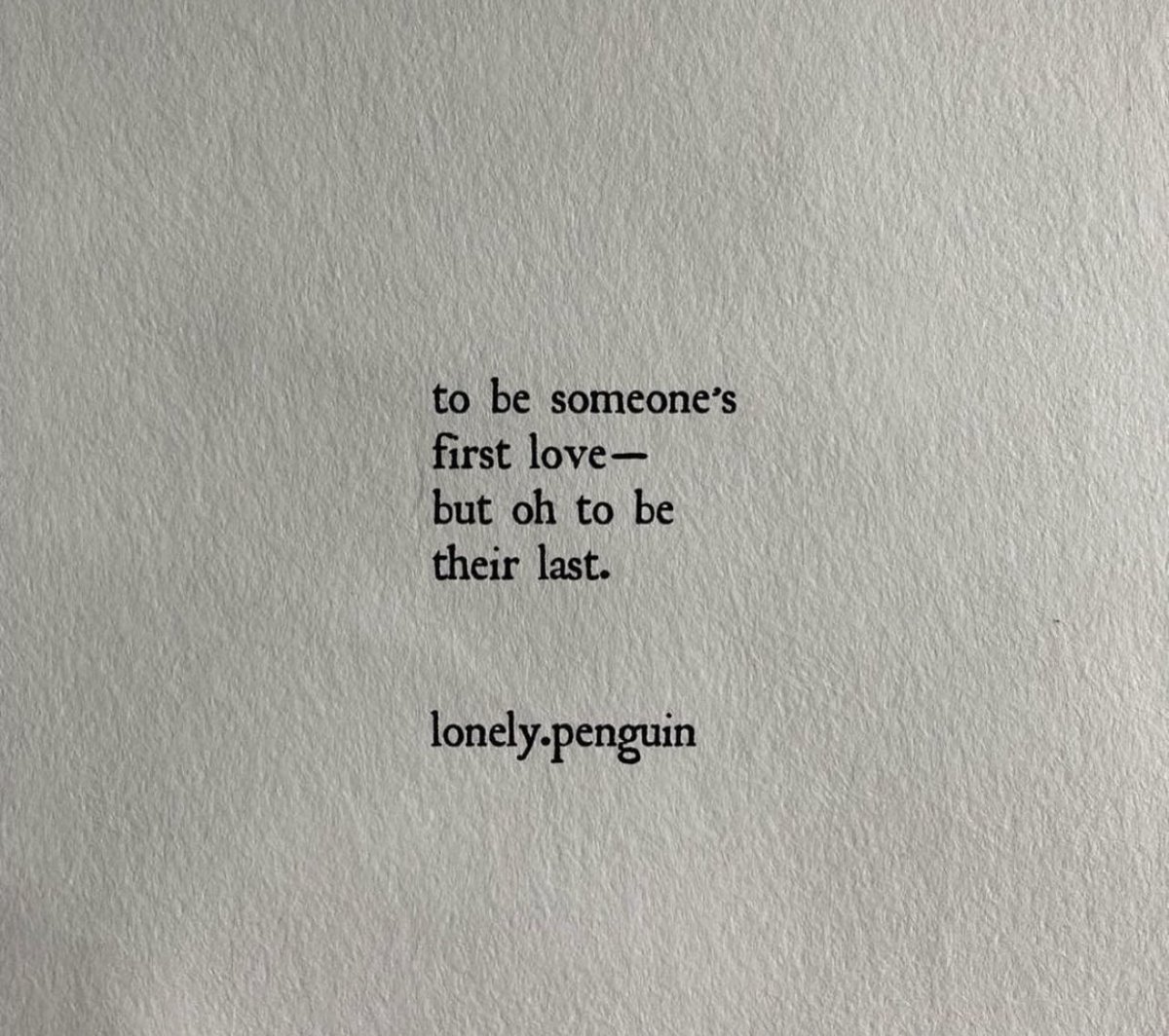 oh to be their last..