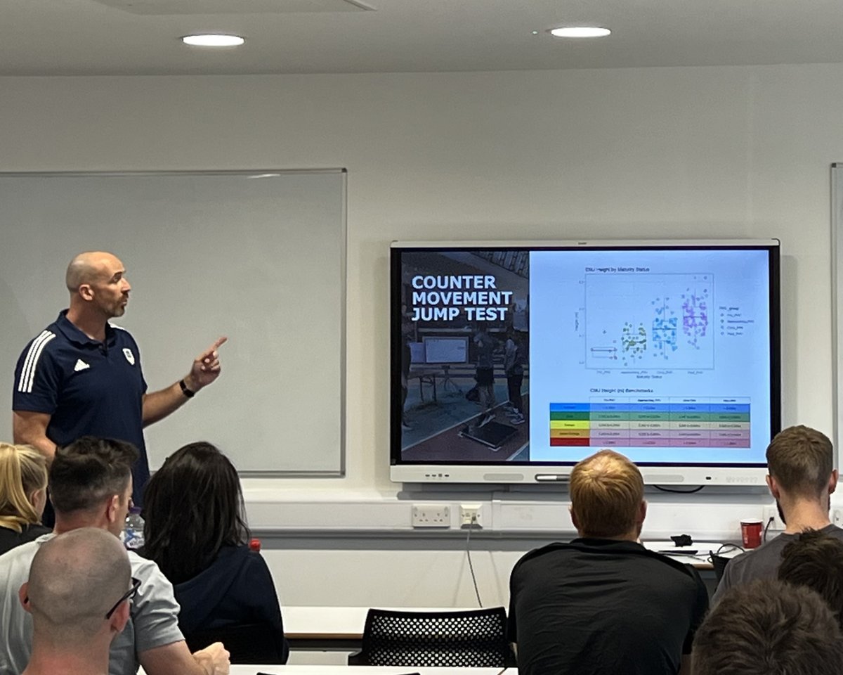 MikeYoung's tweet photo. Countermovent jump and RSI jump performance as performance indicators for sprints / jumping events from @jamesbaker_8 of @Aspire_Academy at the @ltadnetwork #ltad #sportsscience https://t.co/do1wVZTtNd