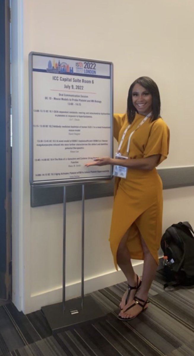 Day 1 of #ISTH2022 @Alexis_NSmith just presented her work #ISTHEarlyCareer