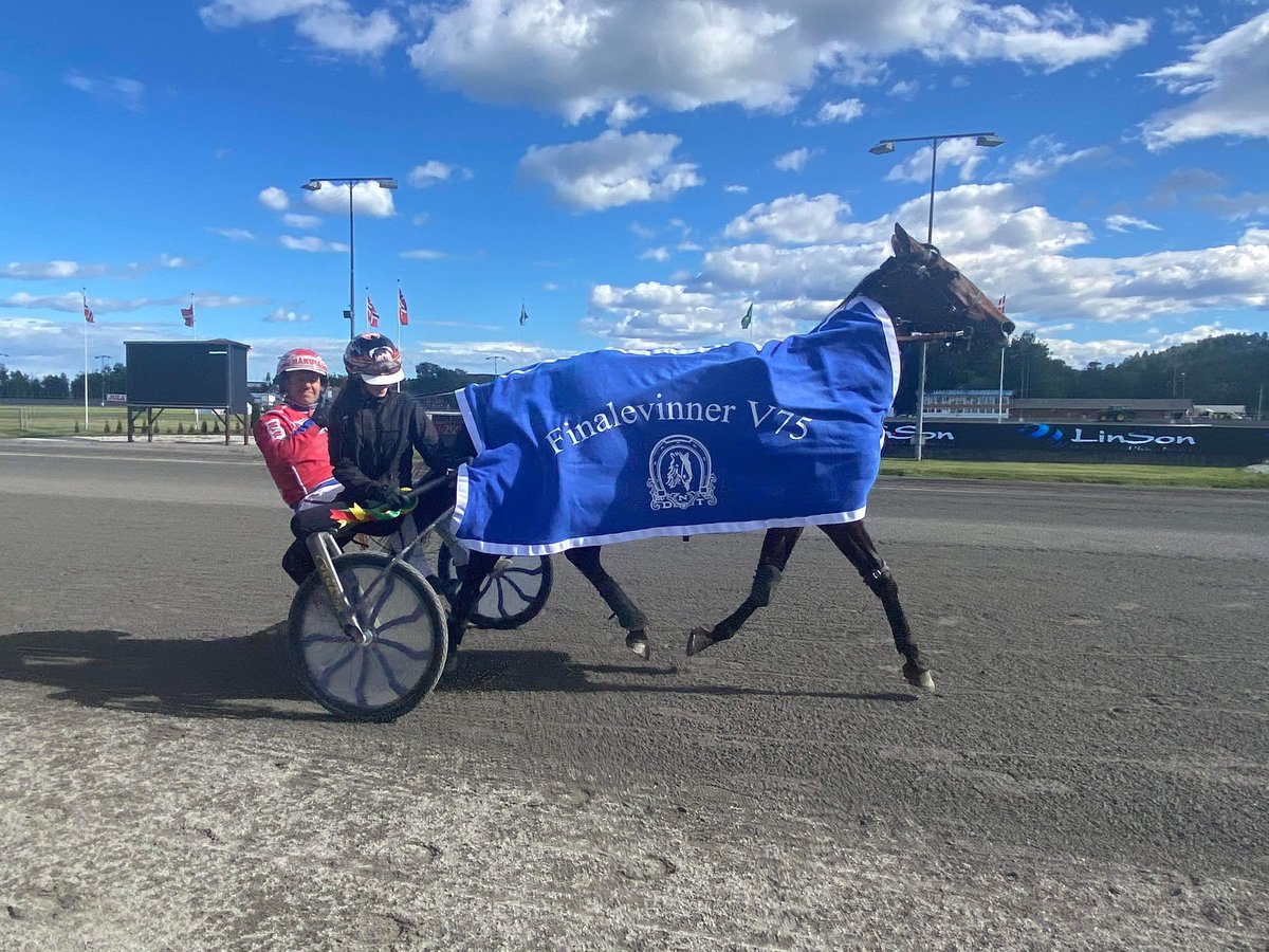 Miss Pepper fikk ikke teten direkte, men overtok da utfordreren galopperte. Siden ble det enkelt for hoppa som ble millionær. Vi gratulerer 👏🤩🎉