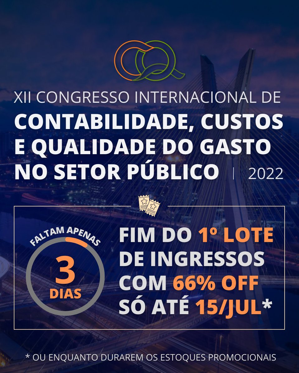 SOCIALIRIS's tweet photo. 66% OFF só até 15/jul (sex.)
📝https://t.co/83icv11PZo
📅 Dias 17, 18 e 19 de out/22
🏢 Teatro do CRCSP em São Paulo
📱 Transm. online ao vivo

#ESG #administracaopublica #contadorpublico  #custopúblico #gastopublico #gestaopublica #orcamentopublico #recursopublico #transparencia https://t.co/SxHw9onMNt