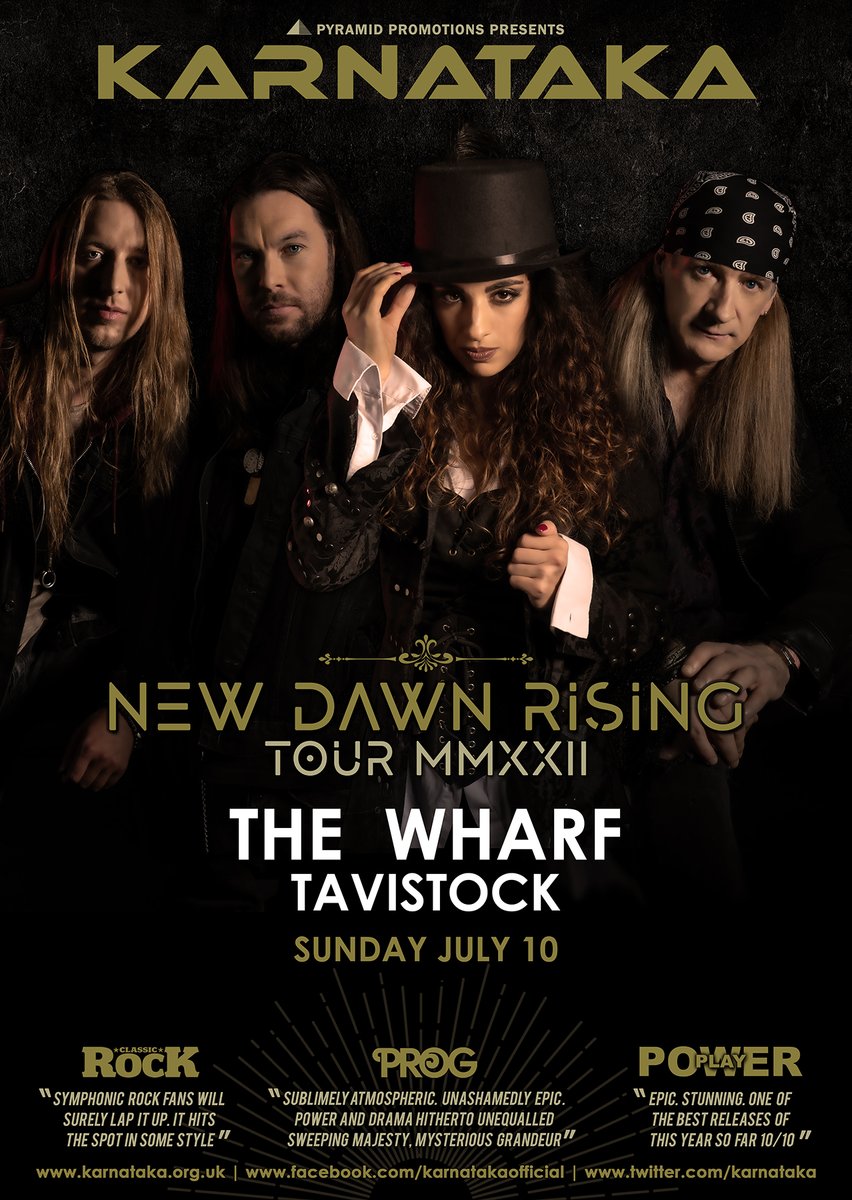 Our New Dawn Rising Tour heads to The Wharf in Tavistock tomorrow. See you there! 🤟 Tickets: bit.ly/3aoQfcS