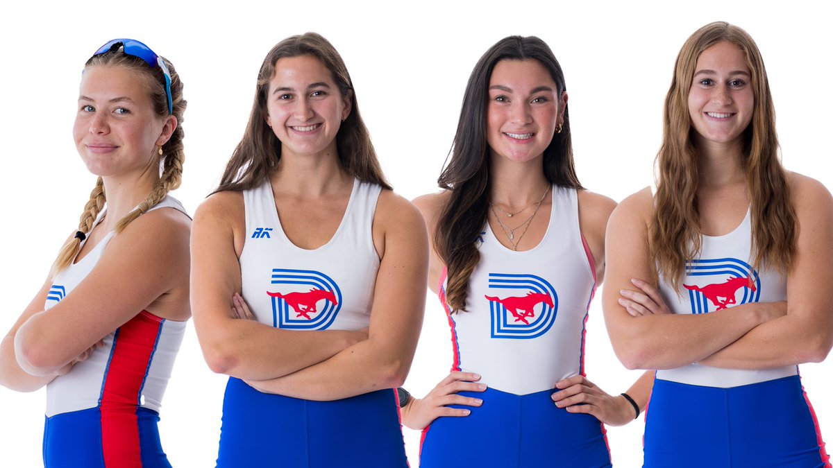 SMURowing's tweet photo. Amazing work by these women, four of 45 Mustang student-athletes named to the SMU Honor Roll! 📖
Shelby Brachmann (Honor)
Gracie Condon (High Distinction)
Anna Fina (High Distinction)
Ellie Lewis (Honor)
🗞: https://t.co/X3B87m93W8
#PonyUp #RowMustangs #SMULove https://t.co/fXEry9r8BC