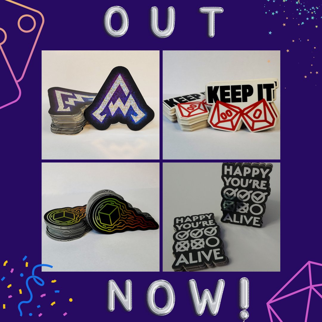 ArcaneWares's tweet photo. Looking to bring a little magic with you wherever you go? Now you can with the NEW Arcane Wares sticker pack! This pack includes four arcana packed stickers. These stickers are built for any weather. Give them to your friends or keep'em all for your dragon's hoard! #arcanewares https://t.co/NlnNQQIexL