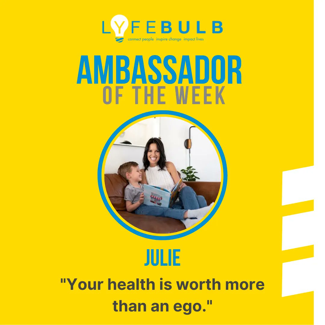 Lyfebulb's tweet photo. Our #AmbassadoroftheWeek is Julie, who is an #MSLyfe Ambassador for #LyfebulbAmbassador Julie says: βIt is okay to see multiple physicians until you find your 'glass slipper'. https://t.co/dIUZUHNsXy https://t.co/Nekgde3Wcl