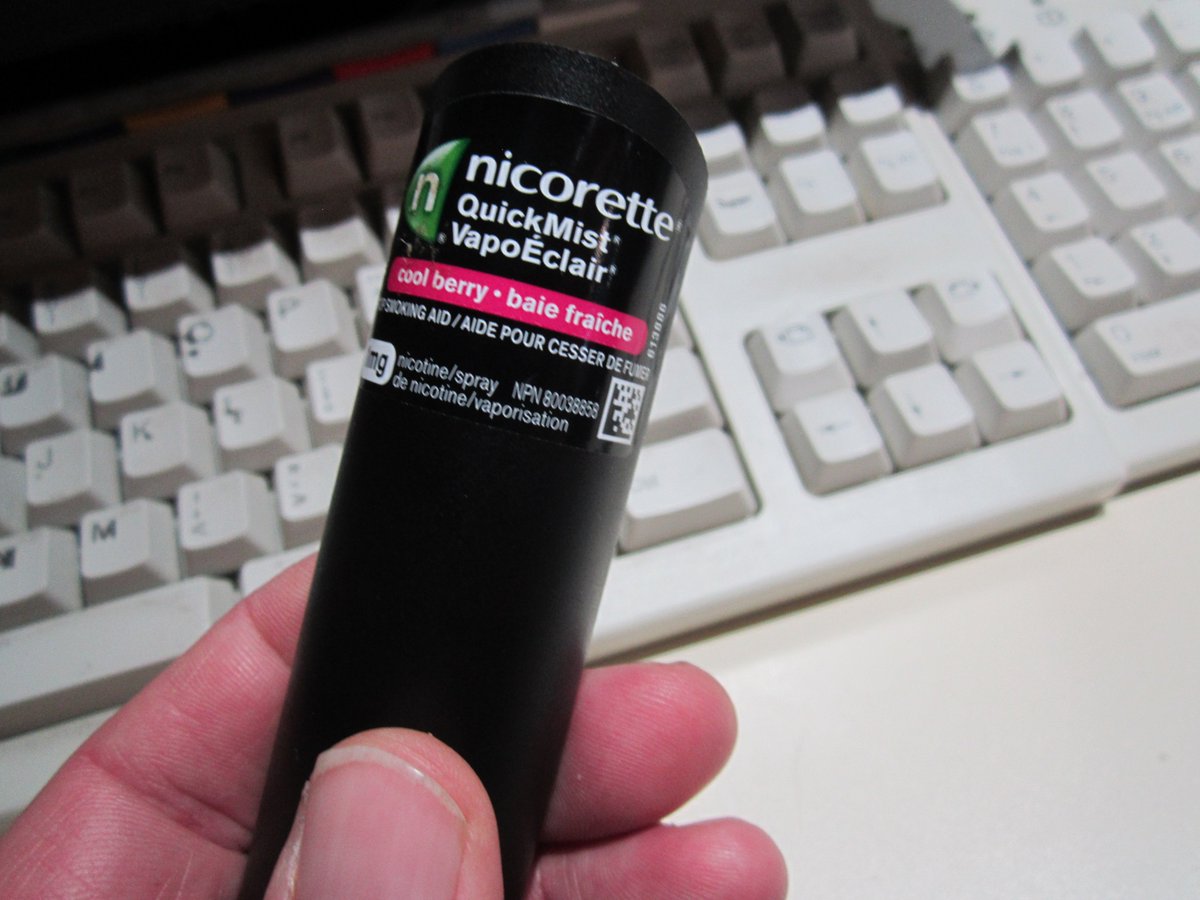 Quit smoking two years ago but now I'm addicted to this Nicorette QuickMist. Made a deal with the wife, I can buy a new CB radio (with SSB) if I can give this stuff up.