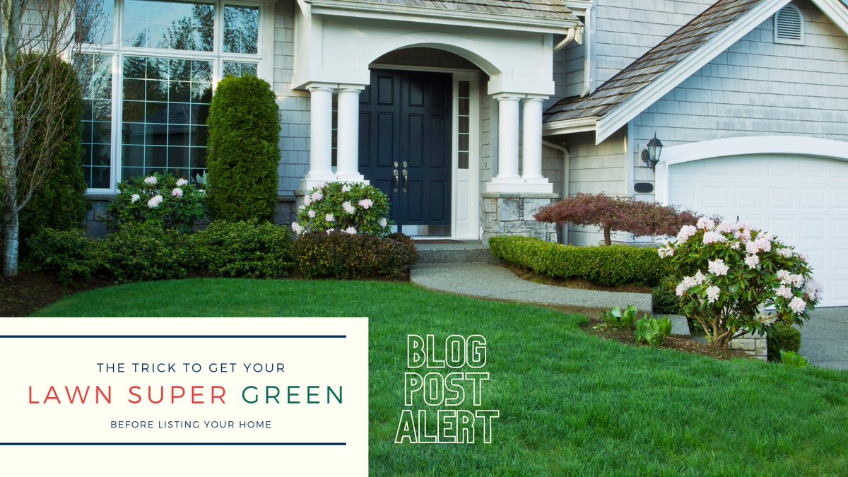 There are many things to consider when you are thinking of listing your home. A major one is how your home will look in that first photograph. I have a secret weapon in making your lawn extra green!  spaceandreason.com/post/getting-y… #listingagent #listingspecialist  #portlandrealestate