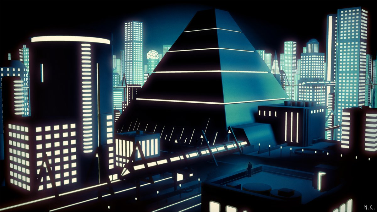 KaleniusHenri's tweet photo. Cold City Lights, digital artwork, 2022 
#digitalart #art #noir #scifi #scifiart #cityscape https://t.co/UZmn1X3fUj