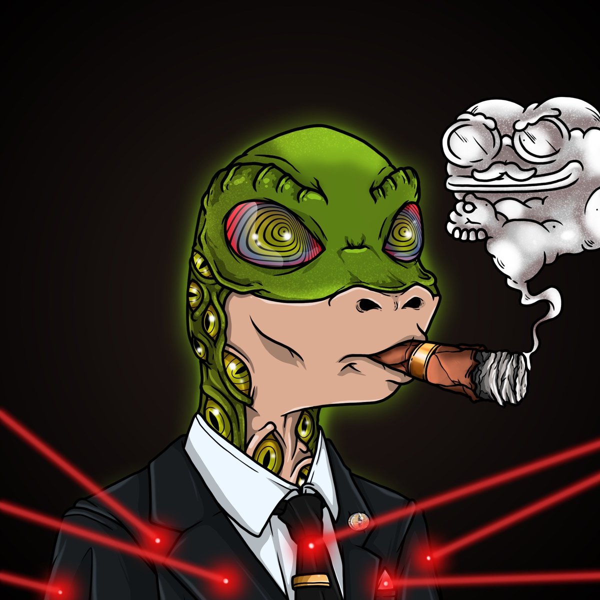 ReptilianRenegg's tweet photo. We've got laser focus on these Deviants 🦎😏 https://t.co/xGLvo5XQin