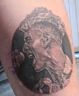 krissygee66's tweet photo. @machinegunkelly what does 5150 mean? Also did you see this? Killer portrait tat I got in honor all you've done and continue to do for your fans❤️❌️❌️ https://t.co/dQfKcyxCQe