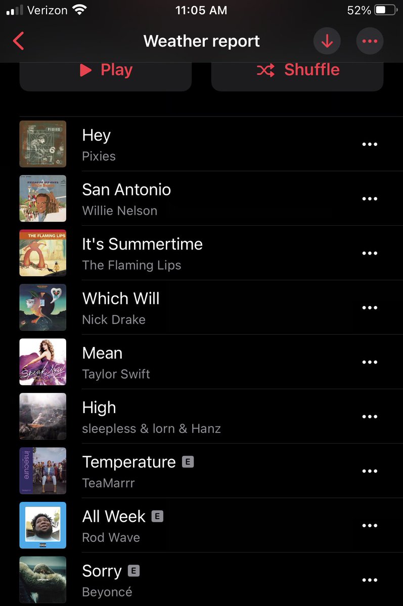 KSATSarahSpivey's tweet photo. San Antonio’s Spotify weather report…😅🥵 https://t.co/0st6CeEyk7
