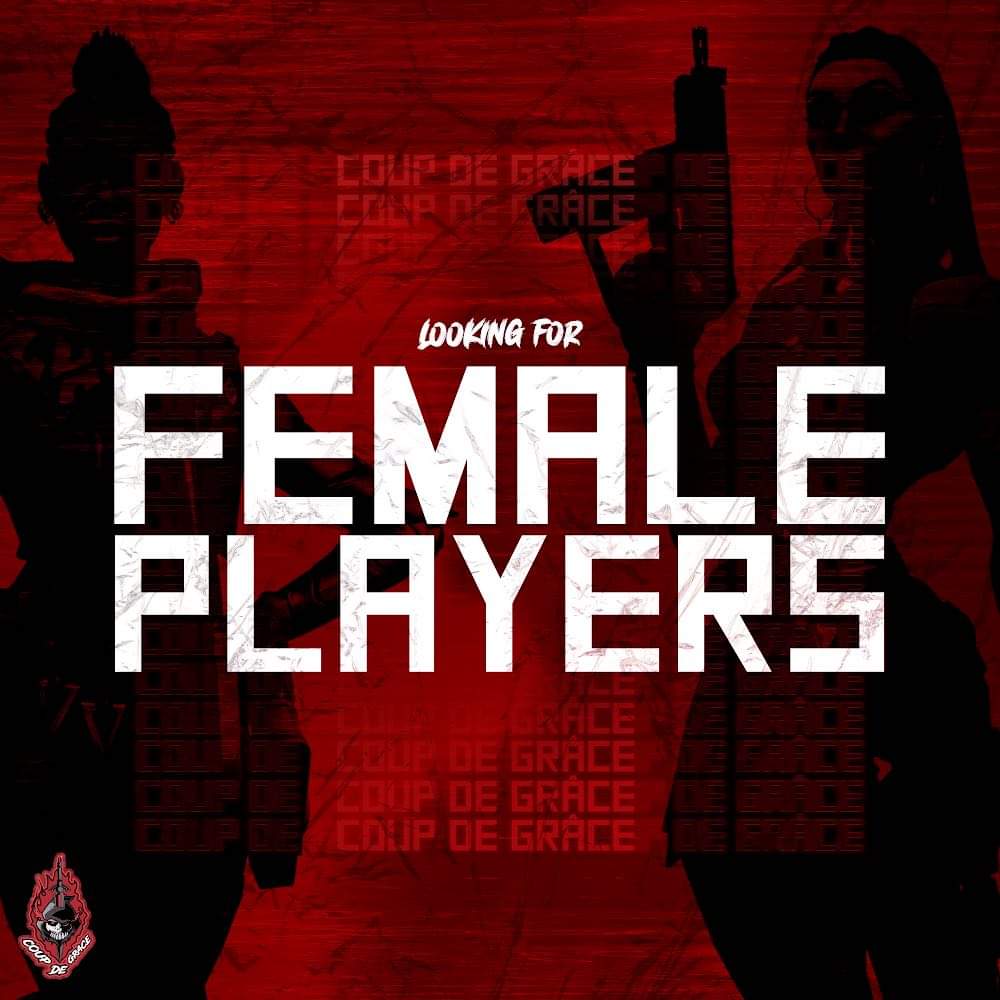 CDGesports's tweet photo. Coup De Grace is currently looking for new Female Players.

Requirements:
-Asc 2 current rank (Immo/Rad peak)
-Preferably with tournament/IGL experience 
-Bootcamp Ready

-Benefits will be discuss upon interview. 

-kindly fill up the form for your info
https://t.co/F4Hv4Bya4K https://t.co/eGetlzKvx0