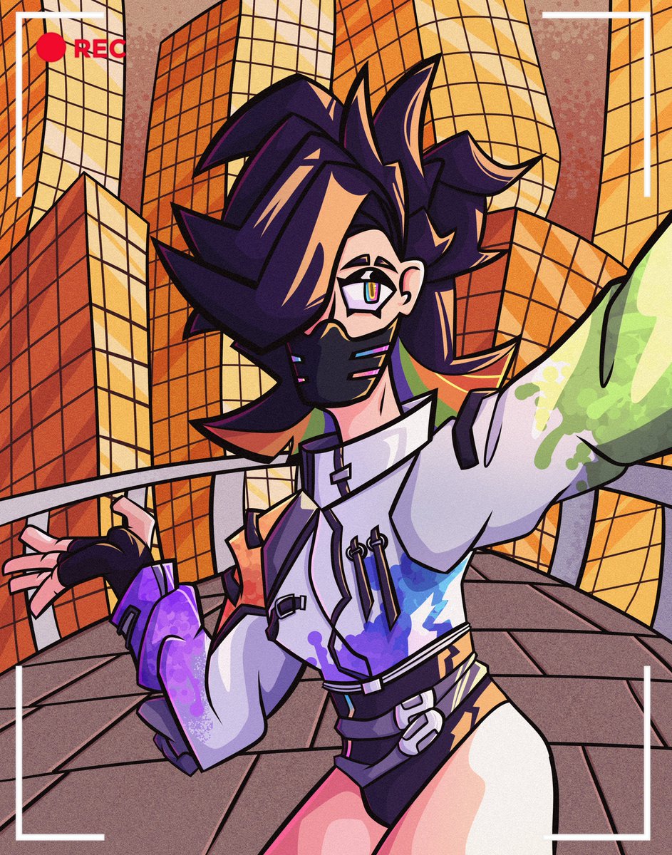 ⏺REC
A Live Recording - 

My first #Artfight2022 attack is @Lunnar_Elistria 's character, Deadsky!