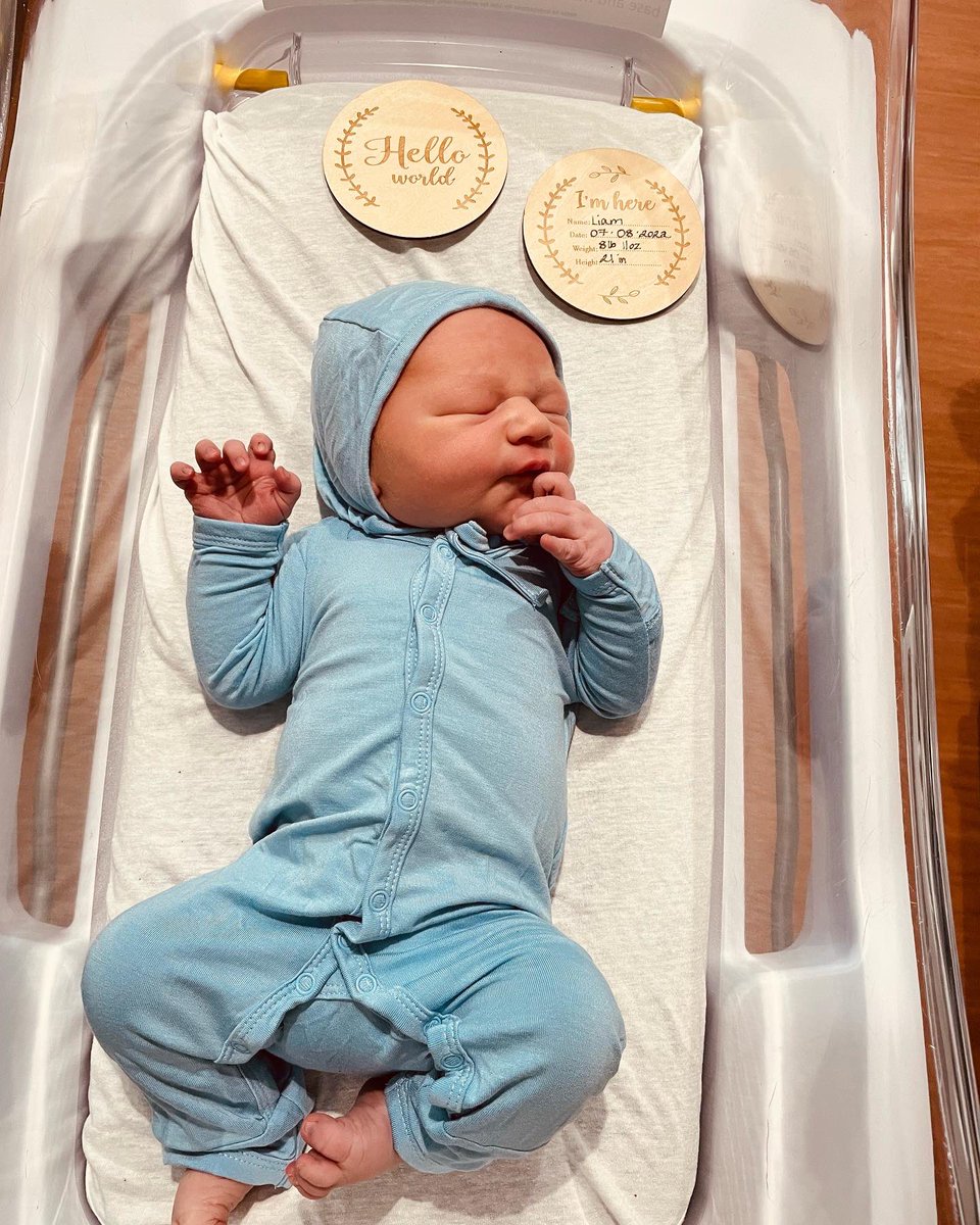 davidfroedge30's tweet photo. Liam James Froedge
8lbs 11oz
Born on 7/8/22 at 9:09 PM

@HannahFroedge is incredible! What an experience to watch my beautiful wife give birth to our baby boy. We are so excited to become parents and to start our family together! We love you Liam 🙏🏼❤️ God is so good! https://t.co/PVMHymgtst