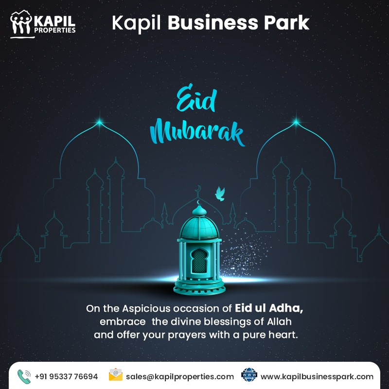 KapilProperties's tweet photo. Kapil properties wishes you all a Happy Eid-Ul-Adha.

#kapilproperties #properties #tsrers #hmda #EidAlAdha #Islam #EidAlAdha #EidMubarak #eiduladha2022 #holiday #festival #kapilbusinesspark #worldtradecenter #shamshabad #commercialinvestment #property https://t.co/XE1lL3gXZ0